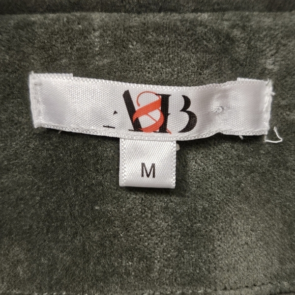 Anthro Aztec South Western Embroidered Tassel Olive Velvet Parka Jacket size M - Picture 16 of 16